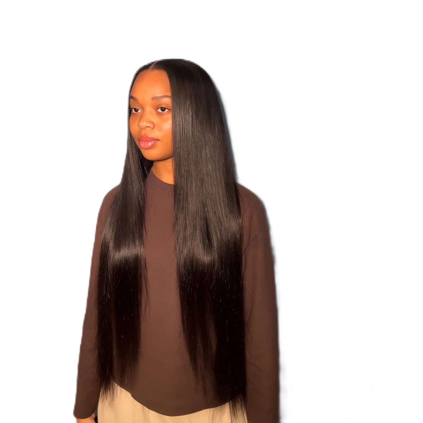 STRAIGHT U-PART WIG